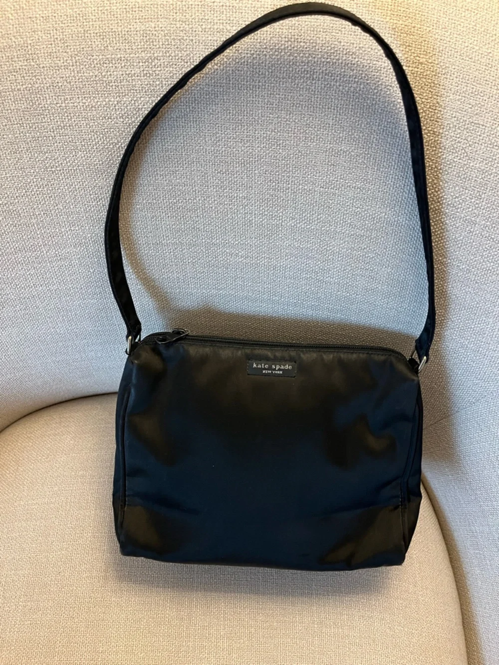 VTG Kate Spade New York Claire 90s Y2K 2000 Nylon Black Bag Purse